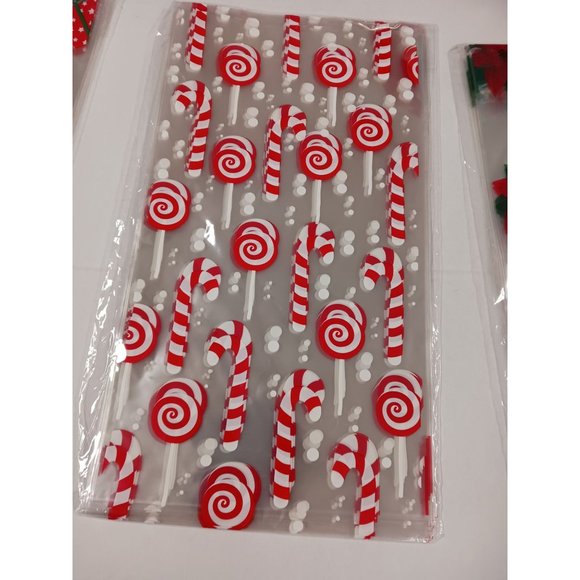 Tomnk 160 Pieces Christmas Cellophane Bags NEW - Picture 4 of 11